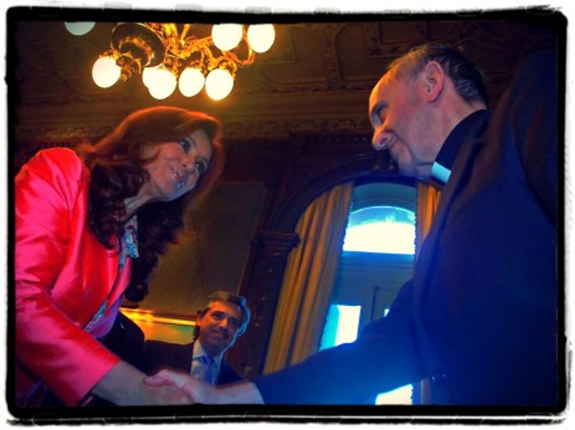 Kirchner and Bergoglio in 2007