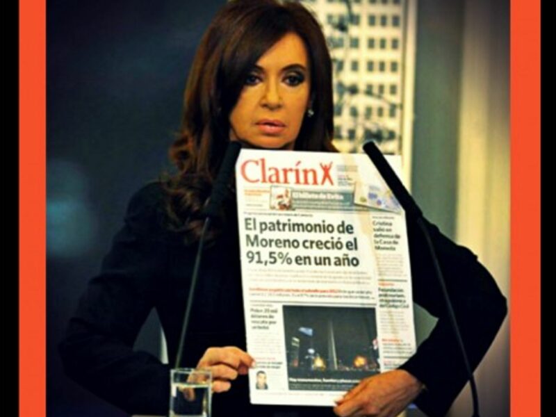 Kirchner's fight with Clarin dates from before she was elected president in 2007