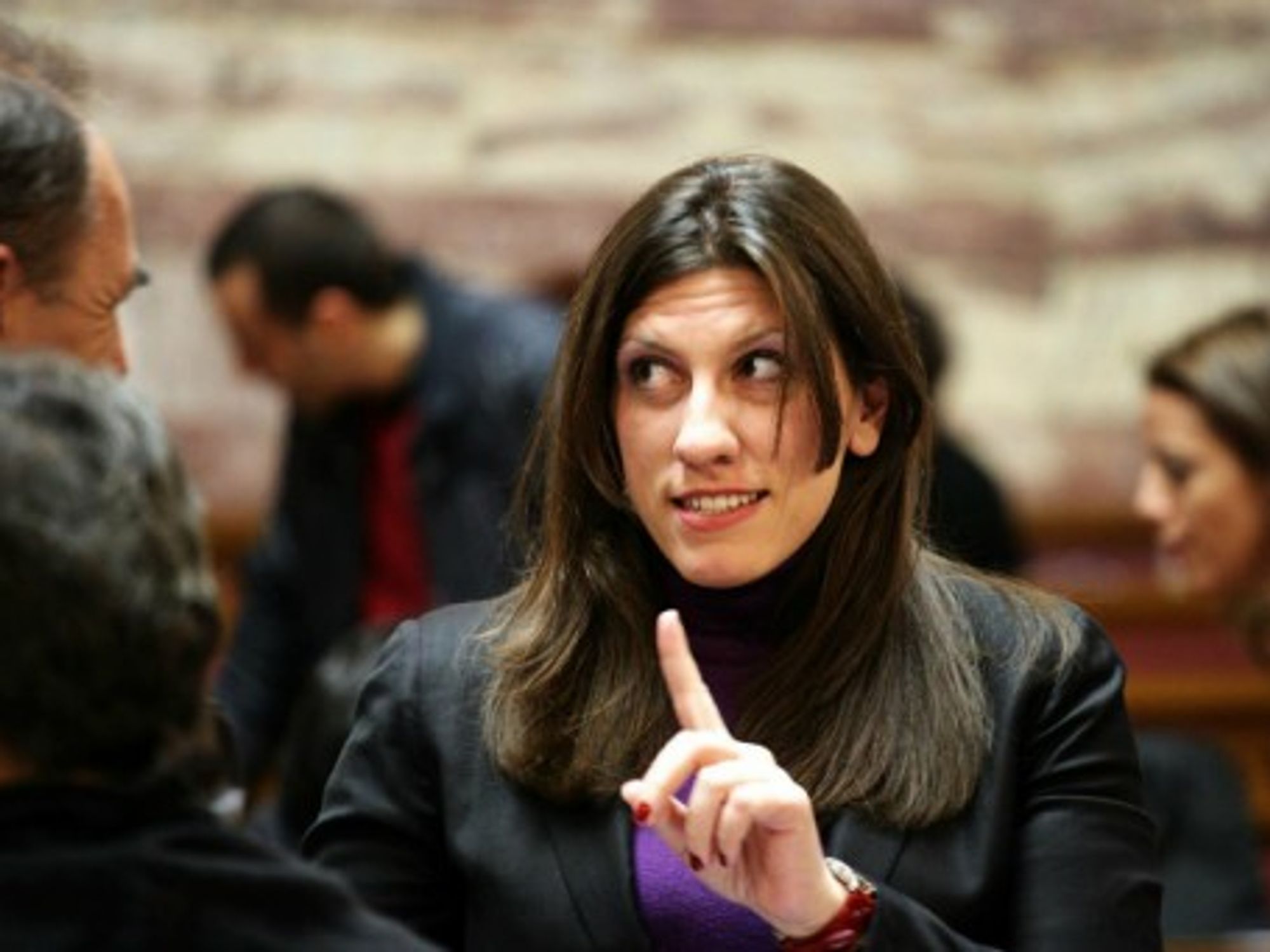 Konstantopoulou, Greece's youngest-ever speaker and only second woman in the post.