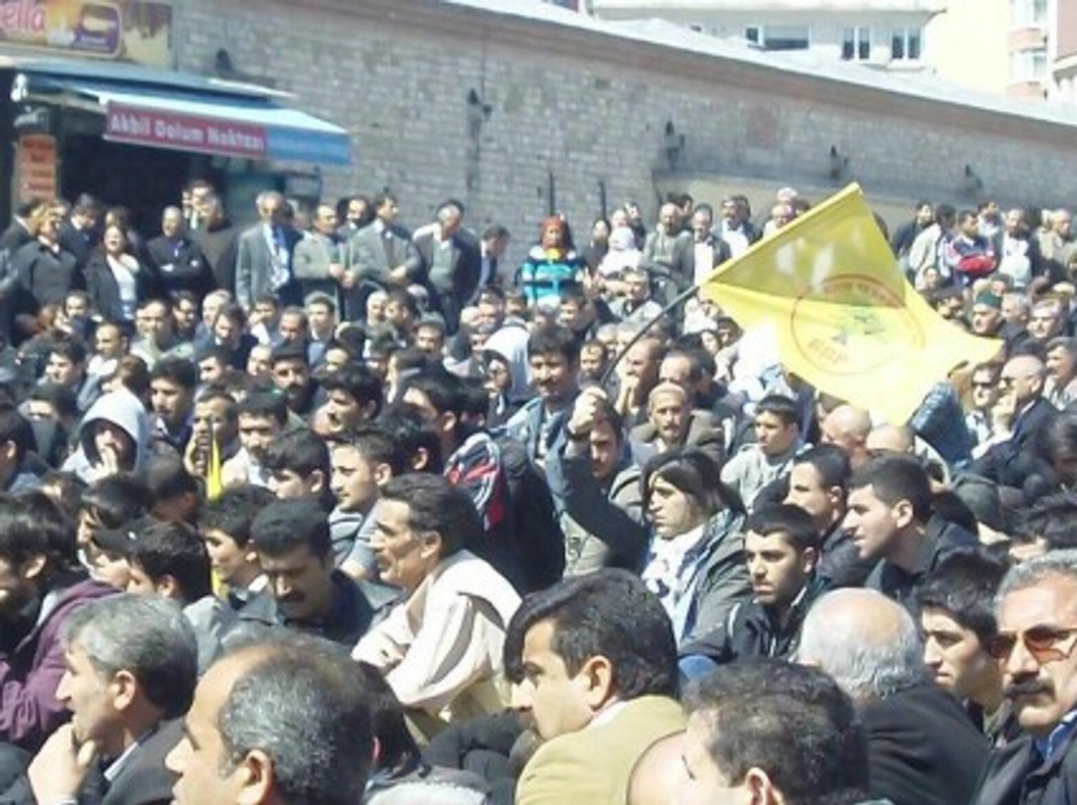 Kurdish protest in Istanbul, Turkey.