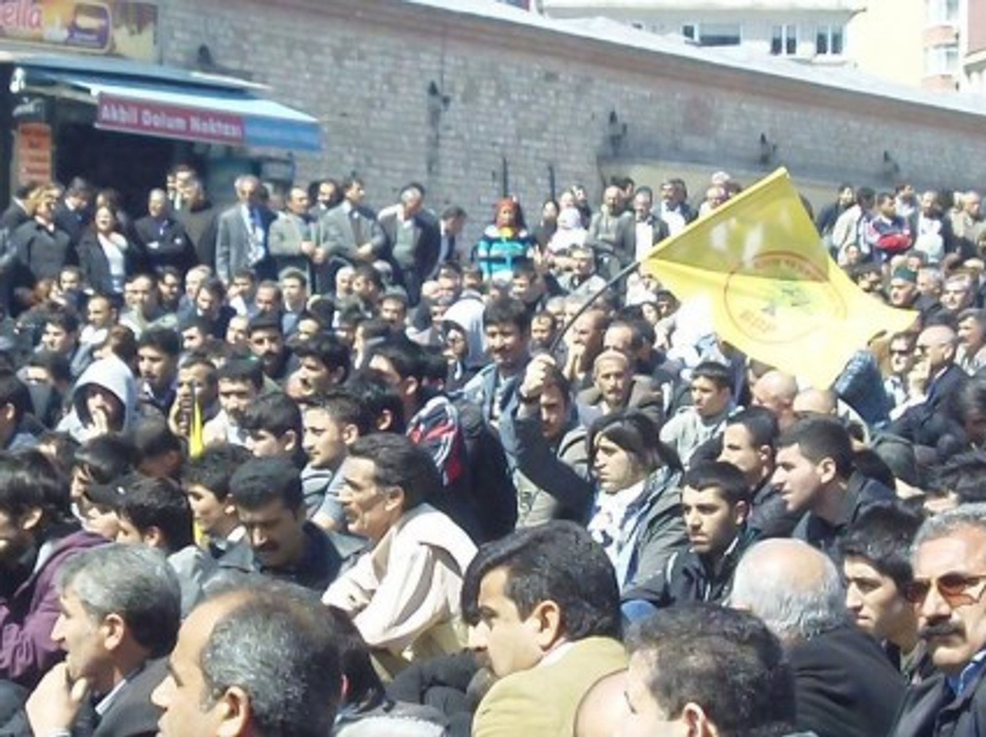 Kurdish protest in Istanbul, Turkey.