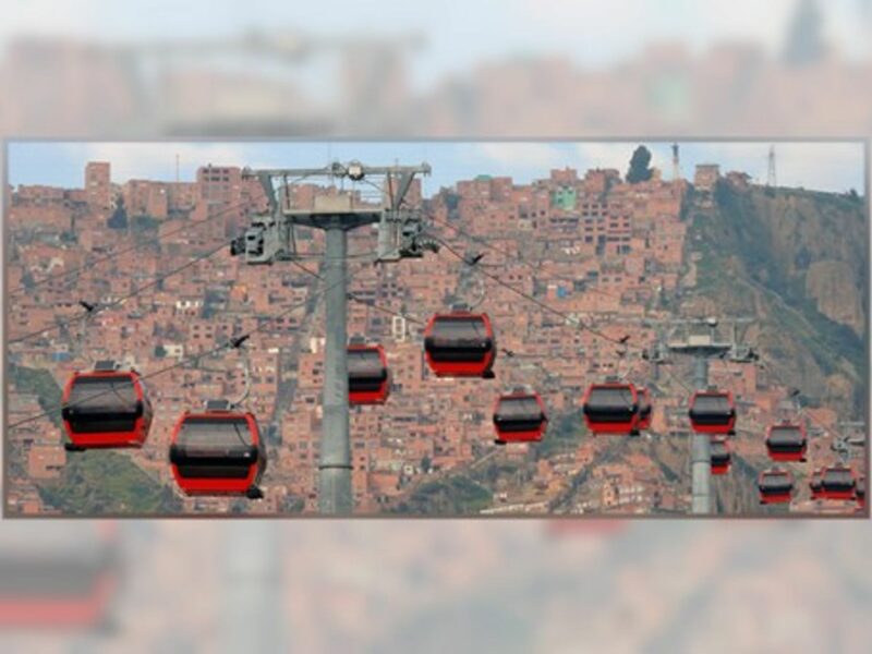 La Paz's aerial cable cars