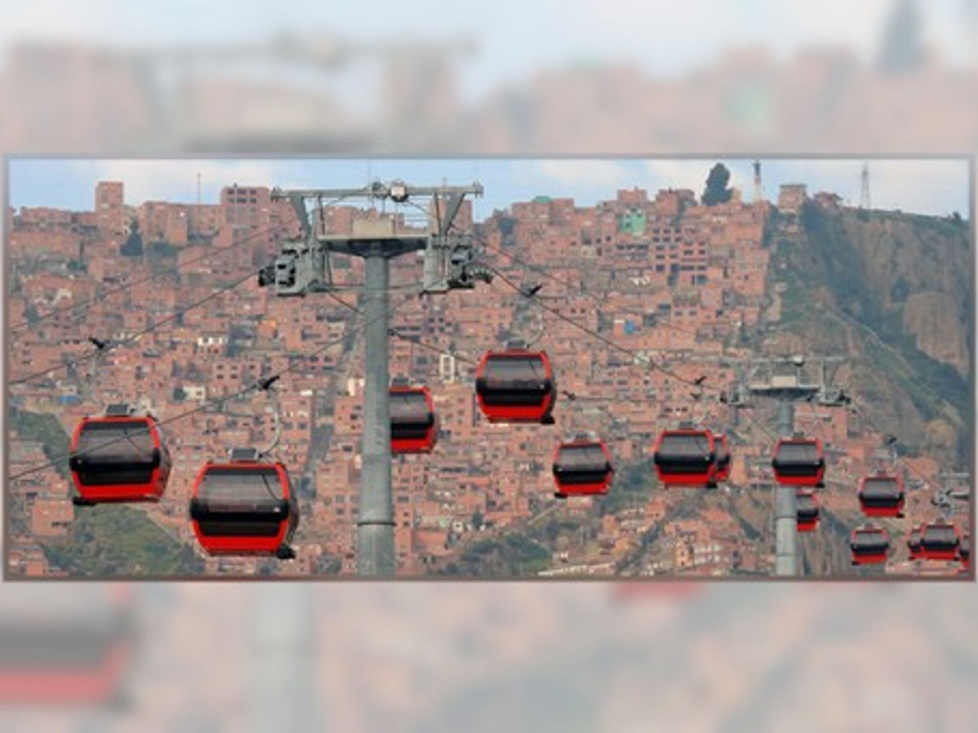 La Paz's aerial cable cars