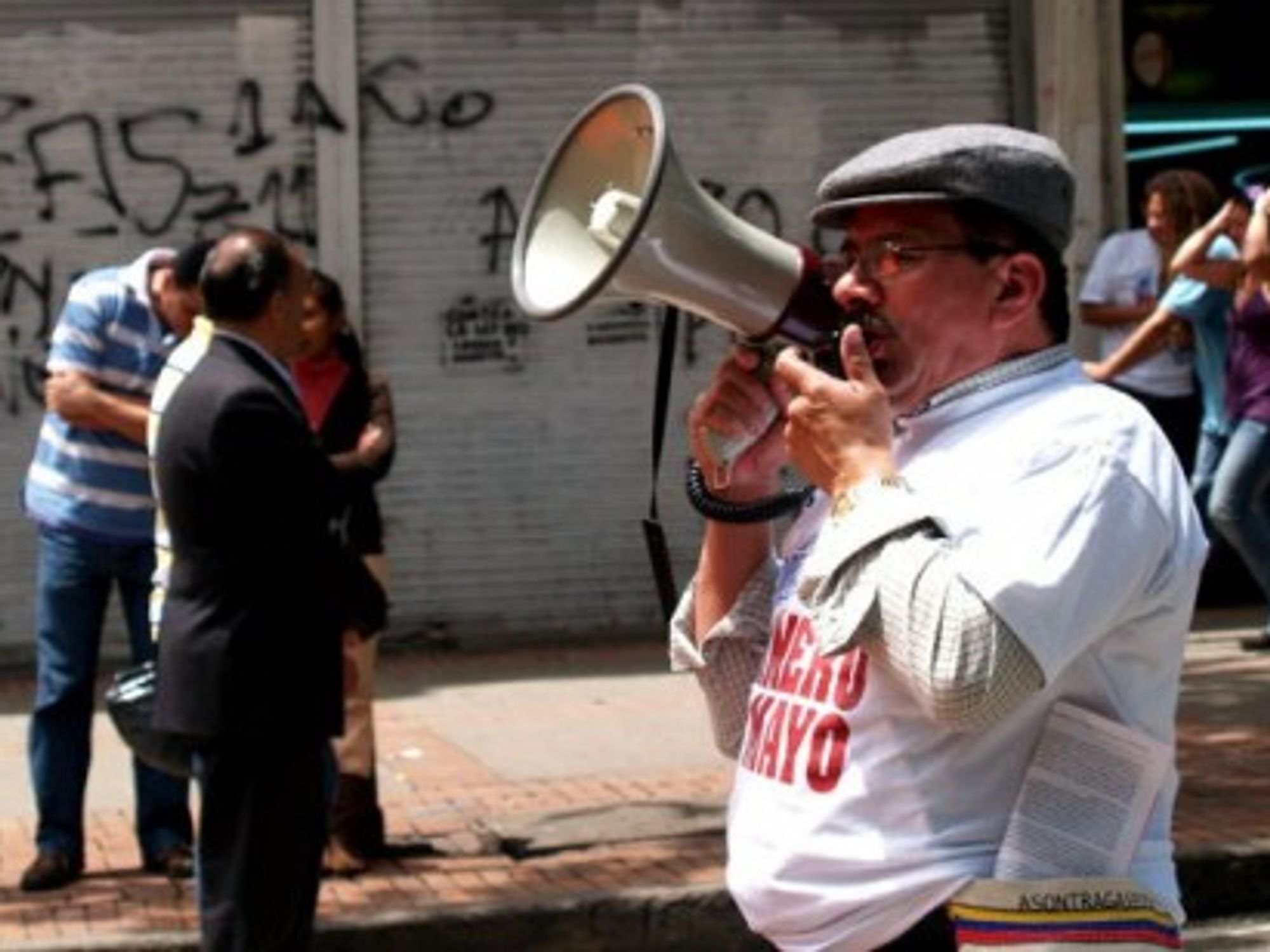 Labor protest in Colombia, where 49 union activists were killed in 2010. (El Turbión)