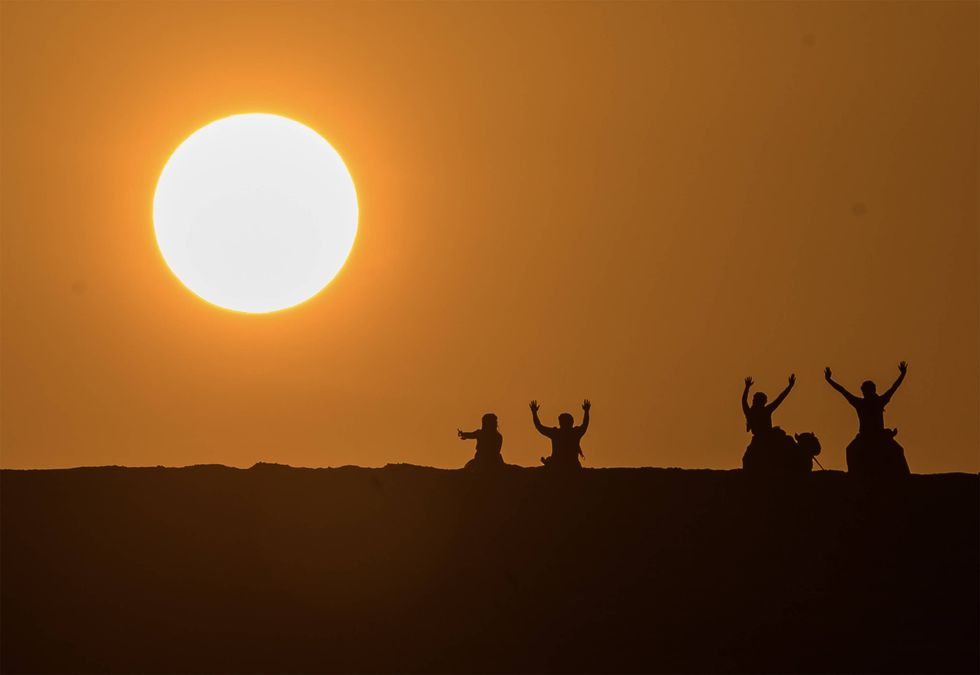 Last 2024 sunset in Doha