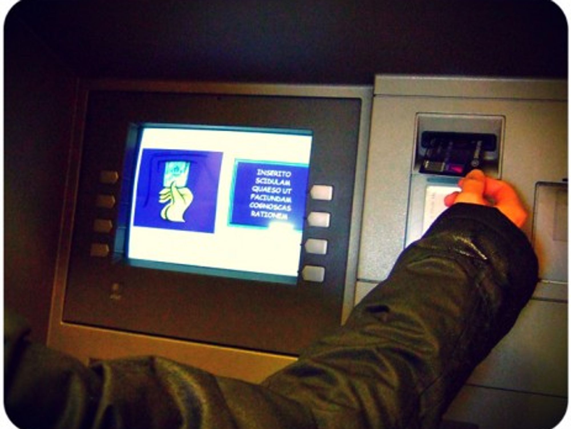 Latin is one of the languages for the ATM in the Vatican