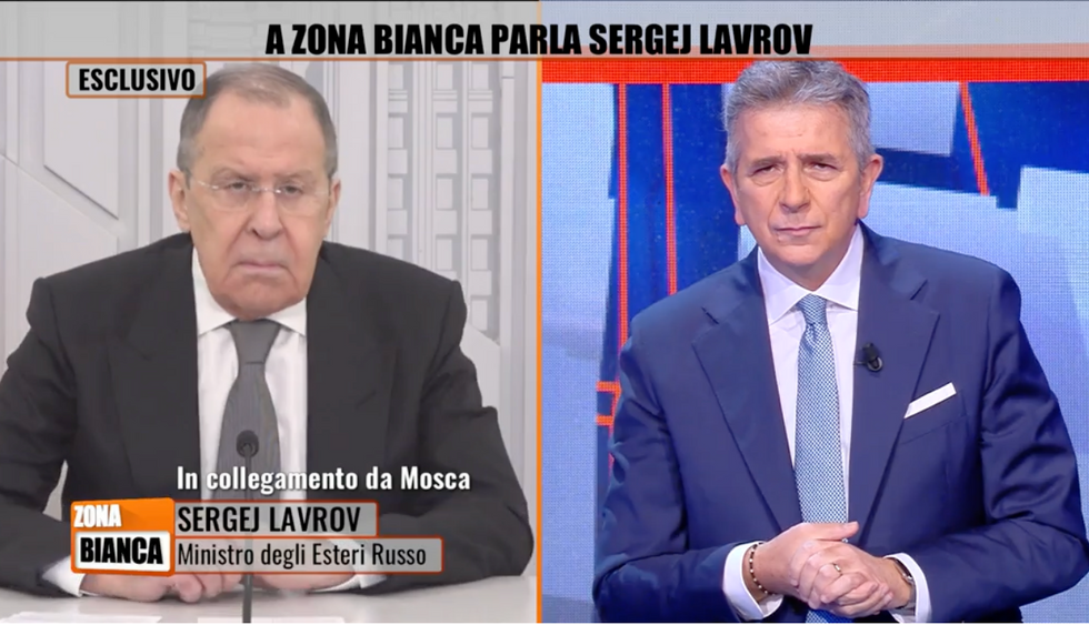 Lavrov on Italian television Sunday night