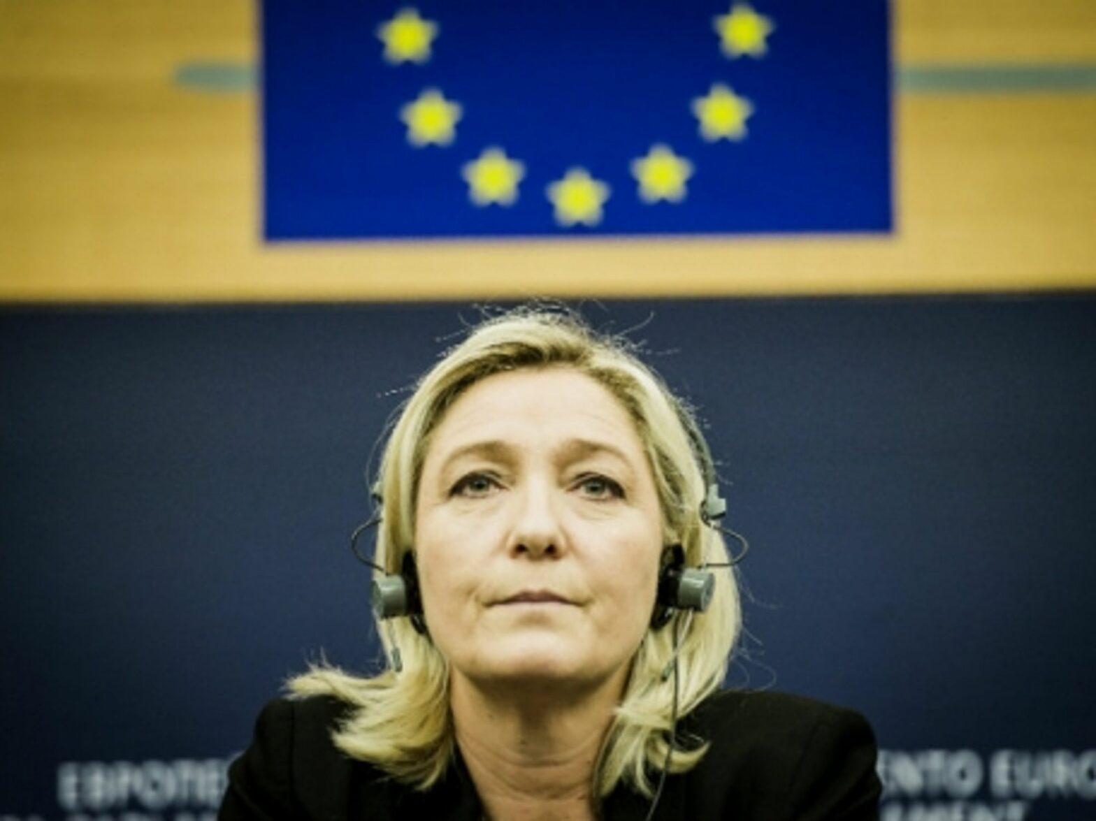 Le Pen, an anti-EU member of the European Parliament.