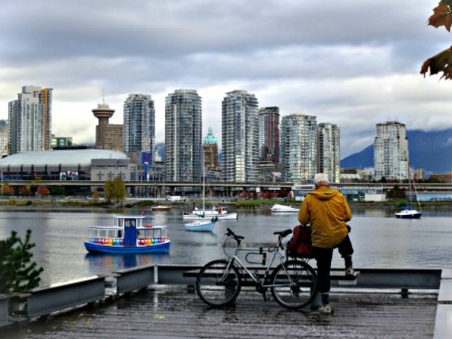 Left, the "aquabus" that connects Granville Island with the mainland and downtown Vancouver.