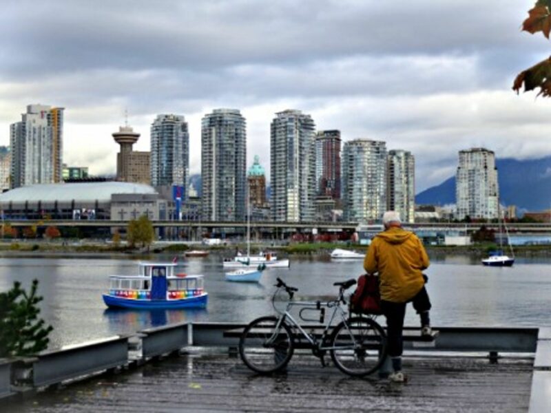 Left, the "aquabus" that connects Granville Island with the mainland and downtown Vancouver.