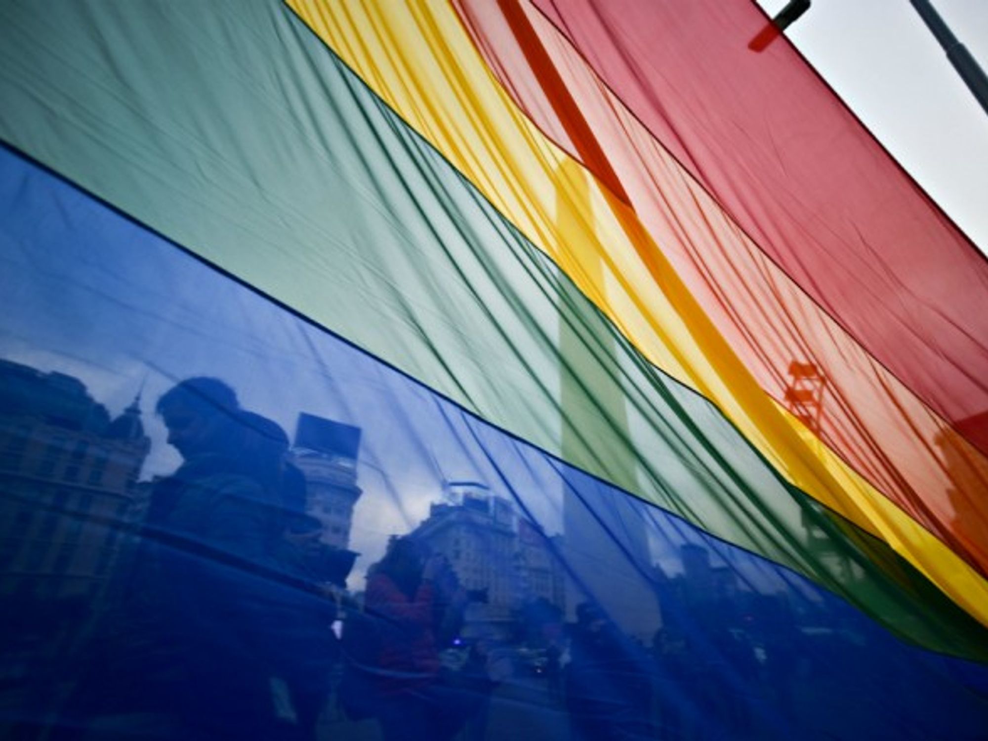 LGBT flag in Buenos Aires, Argentina