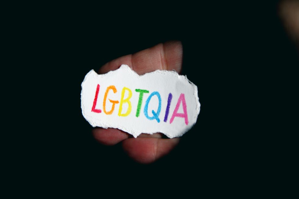 LGBTQIA for Lesbian, Gay, Bisexual, Transgender, Queer, Intersex, Asexual.