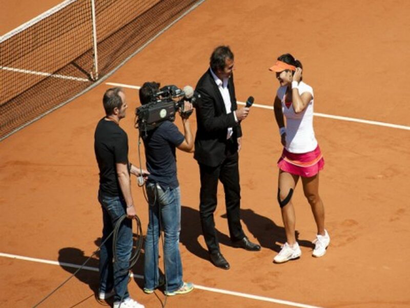 Li Na at last year's French Open (Frédéric de Villamil)