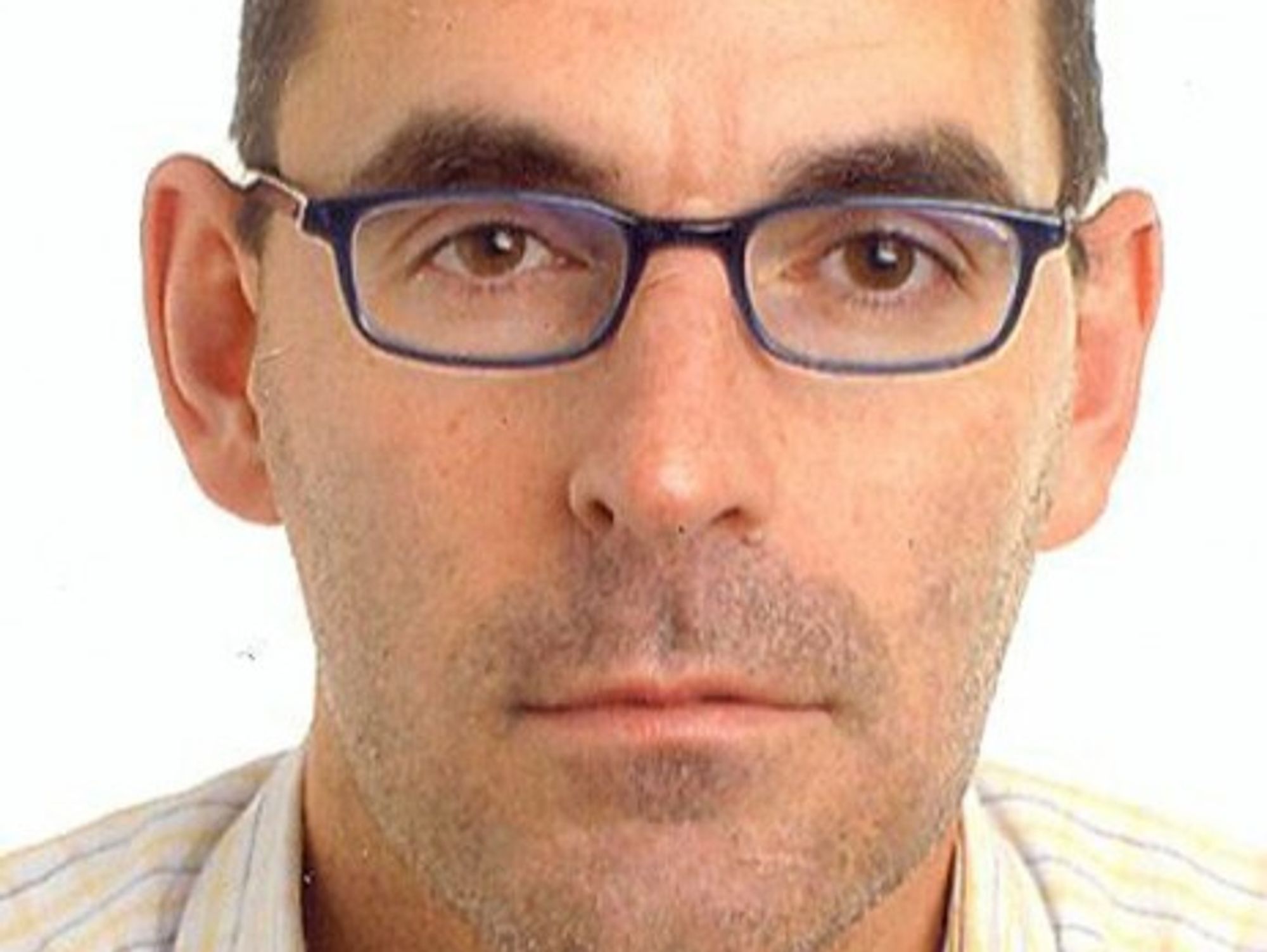 Liechtenstein police mug shot of Heinrich Kieber (2008)