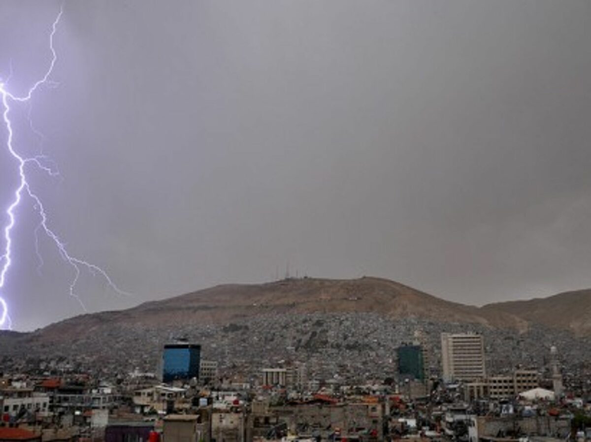 Lightning over Damascus