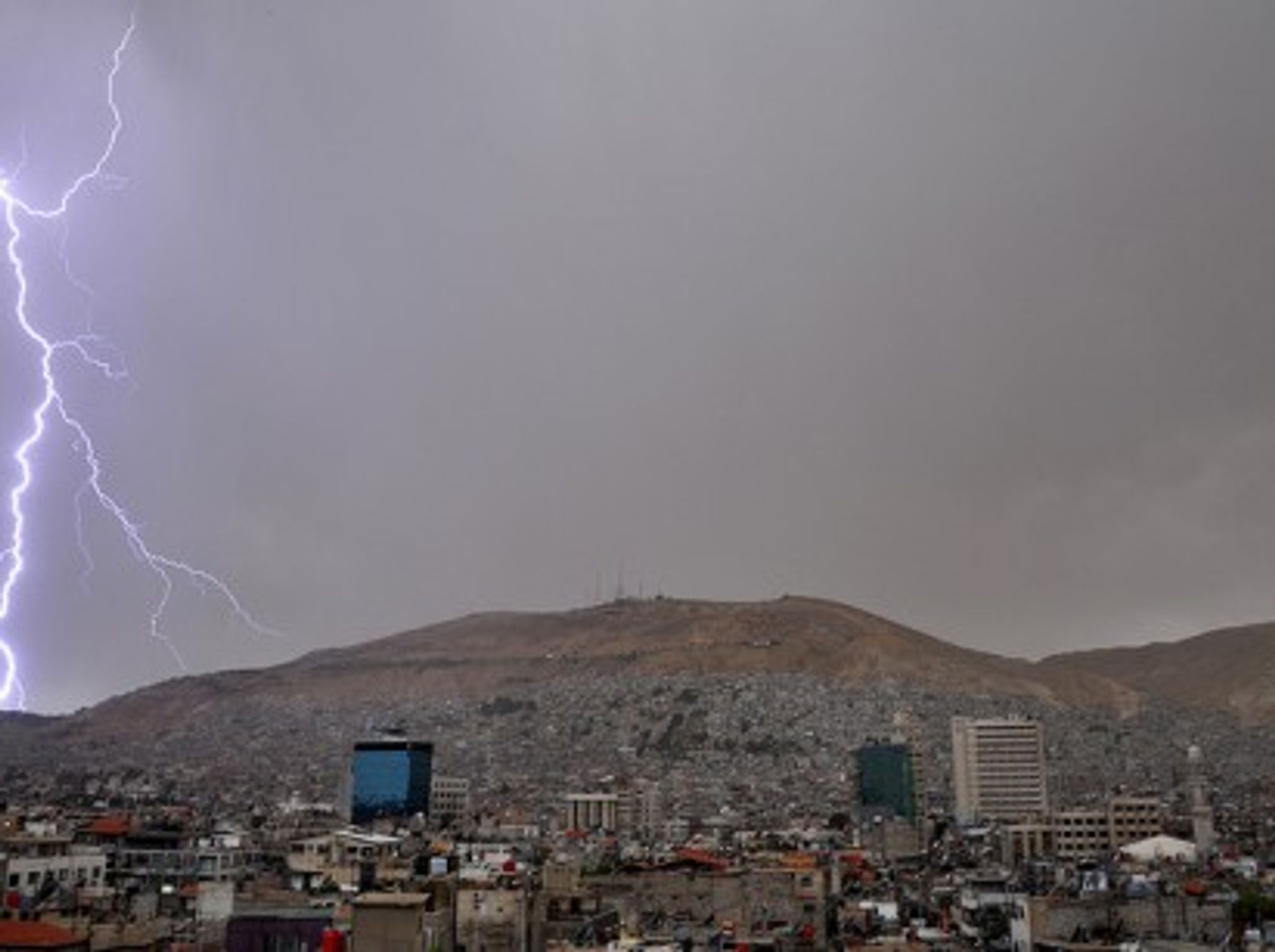 Lightning over Damascus