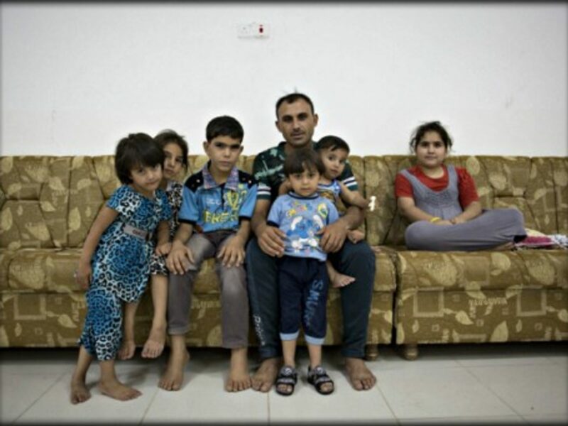 Like this family, thousands of residents have fled Iraq's second largest city Mosul.