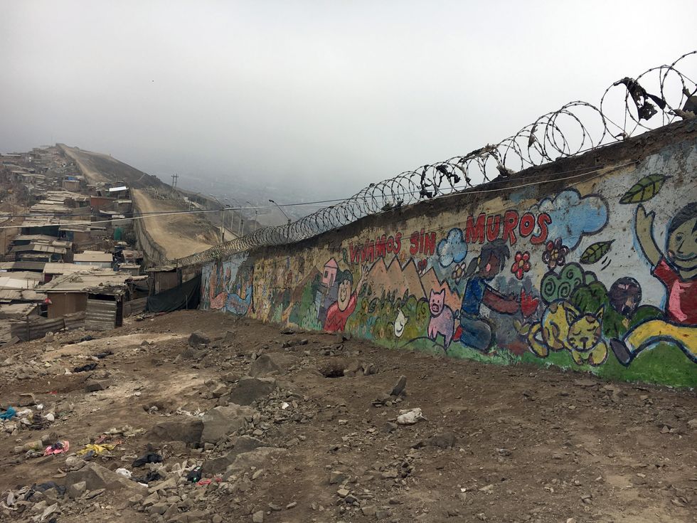 Lima's "Wall of Shame" was built between the 1980s and 2012.