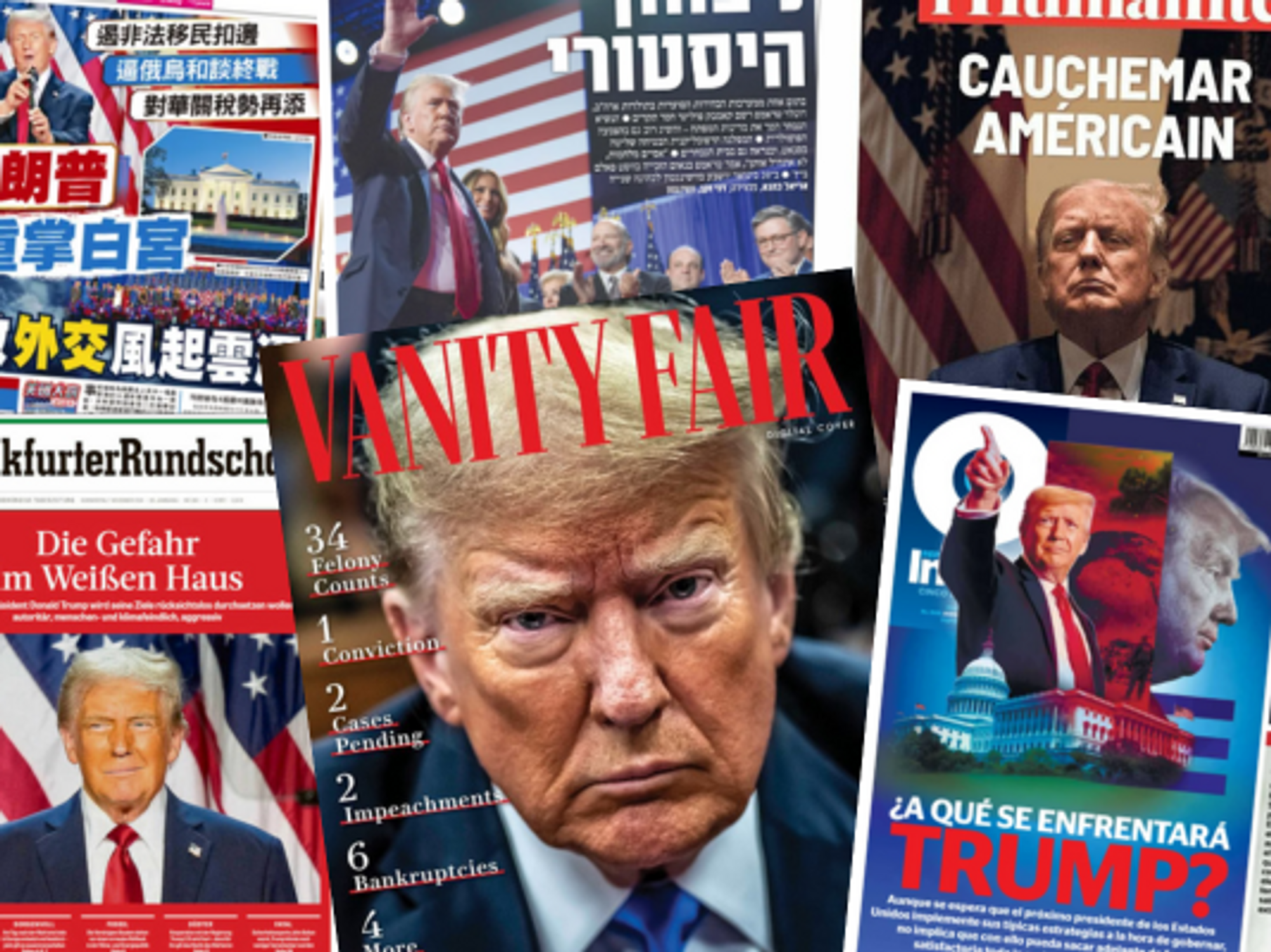 L'Incroyable Comeback, Renovo El Show — 24 International Front Pages On Trump's Victory