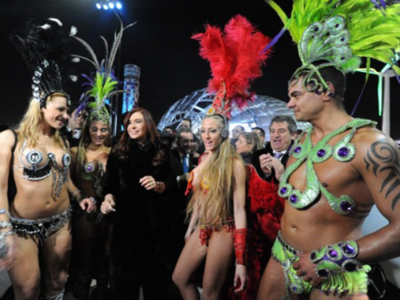 Living it up, President Kirchner style