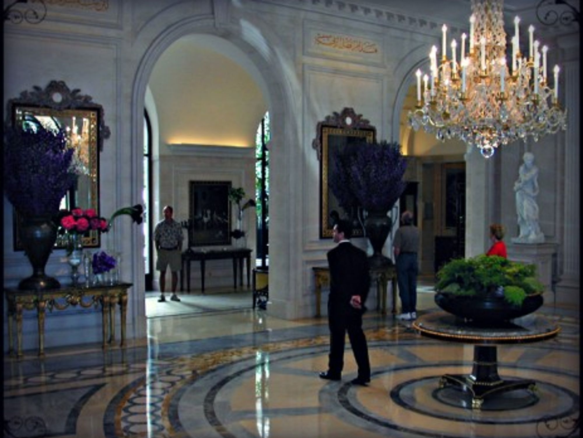 Lobby of the Four Seasons George V Hotel in Paris