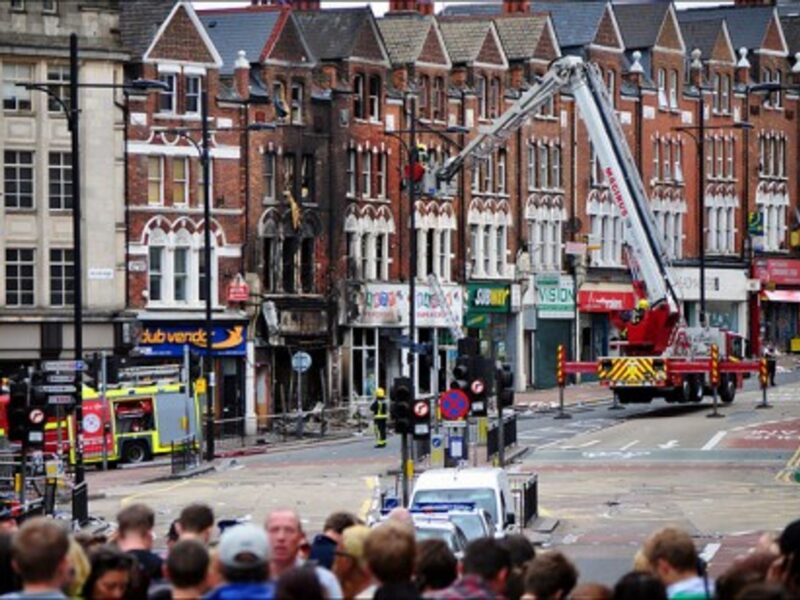 London, last week, after a night of rioting. (George Rex)