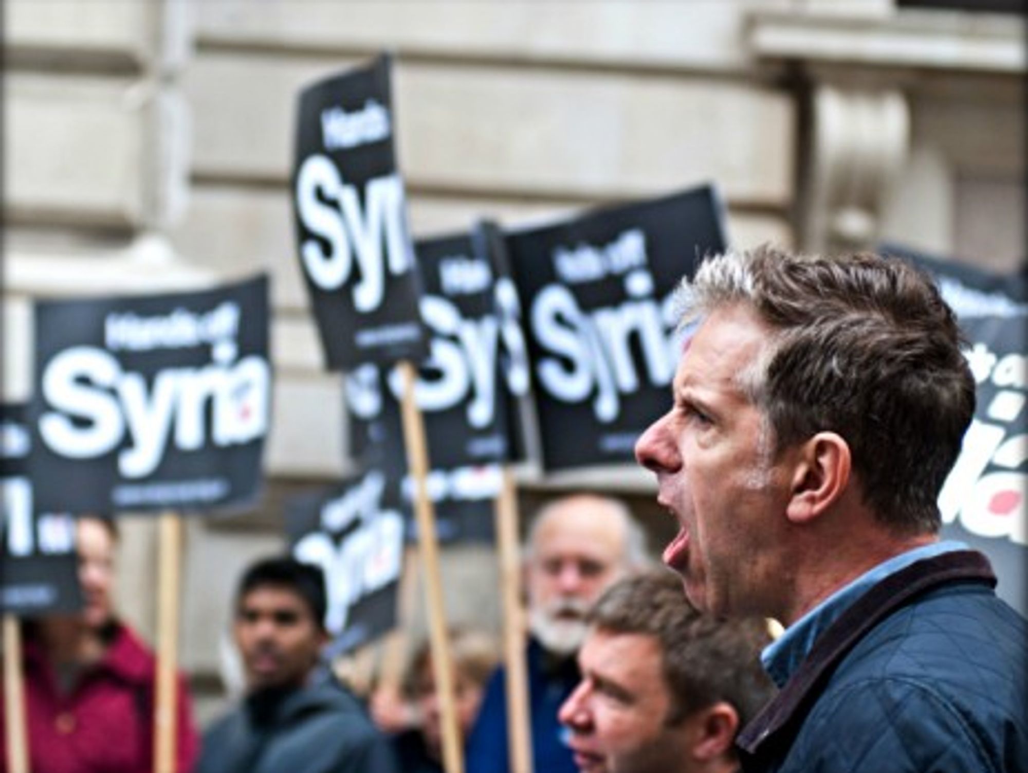 London protest against war in Syria on Sept. 9, 2013