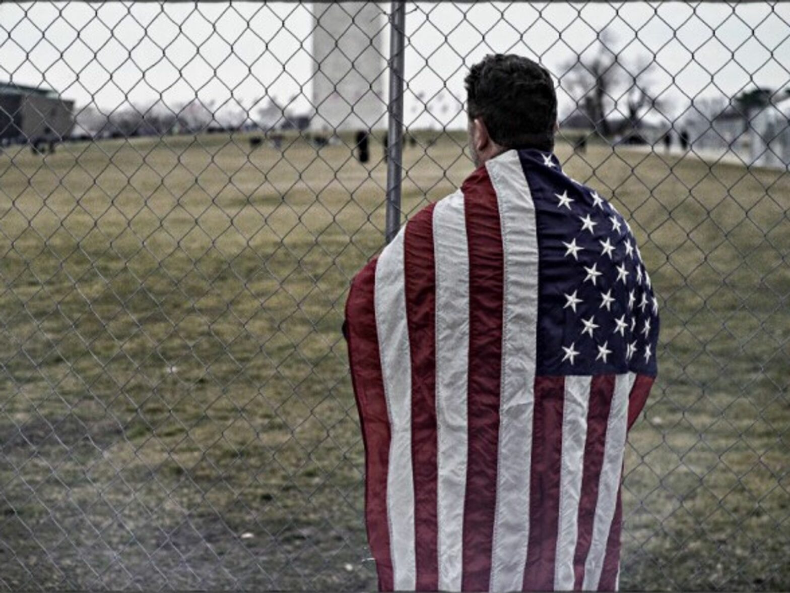 Looking in at the Washington Monument on Friday