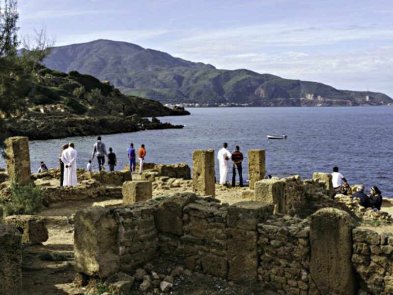 Looking out from the coast of Algeria