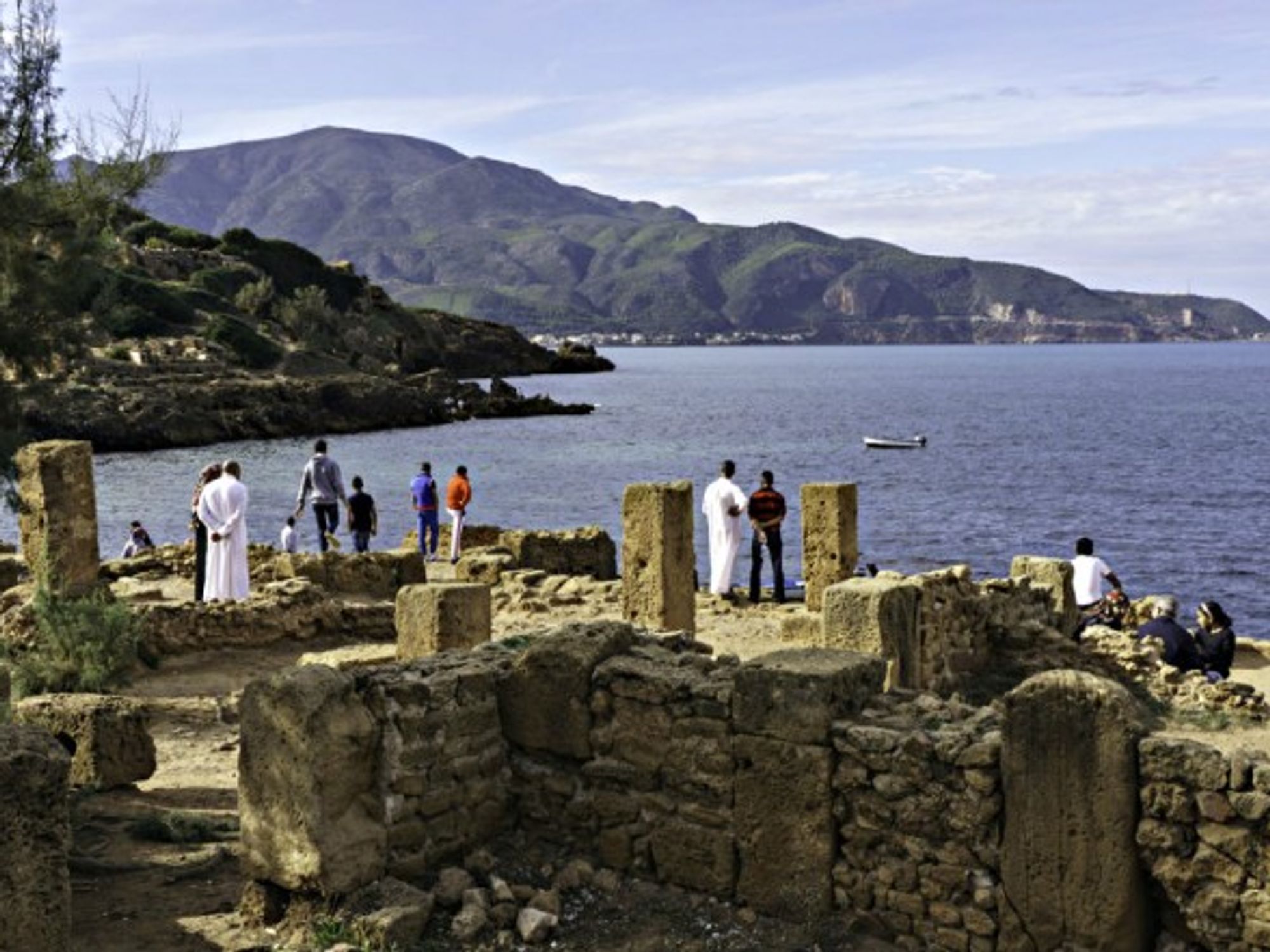 Looking out from the coast of Algeria