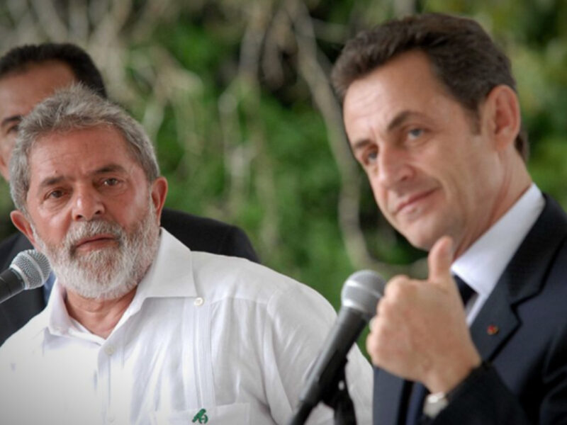 Lula and Sarkozy in 2008
