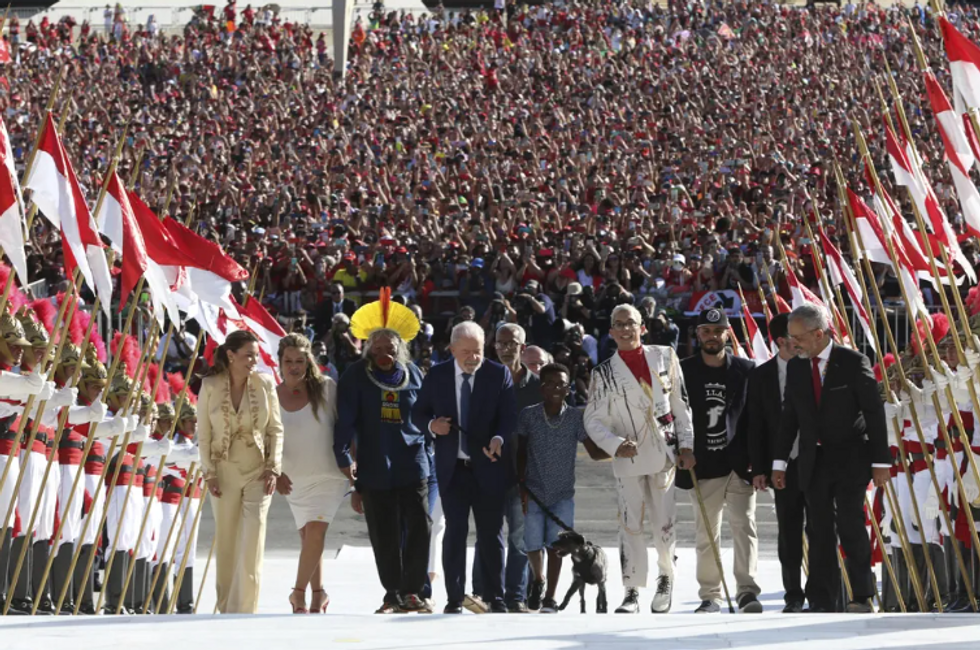 Lula on his inauguration ceremony day, on Jan. 1