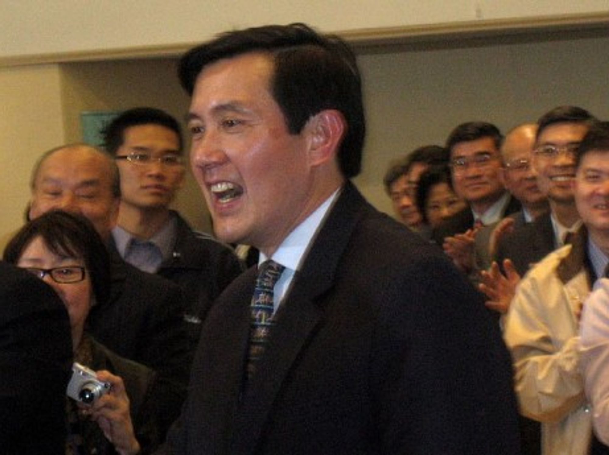 Ma at a campaign event (Prince Roy)