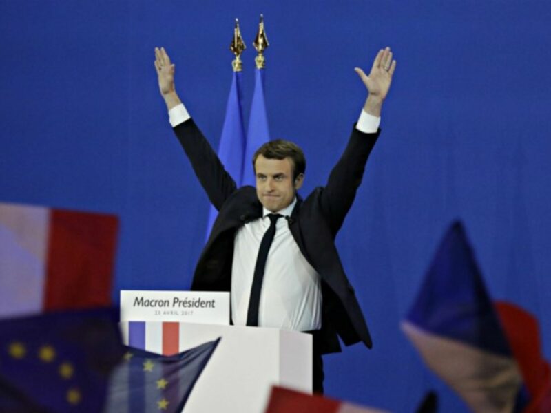 Macron on April 23