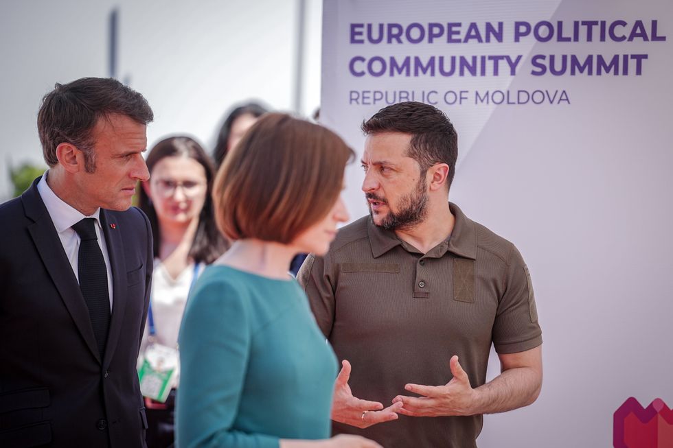 Macron, Sandu and Zelensky