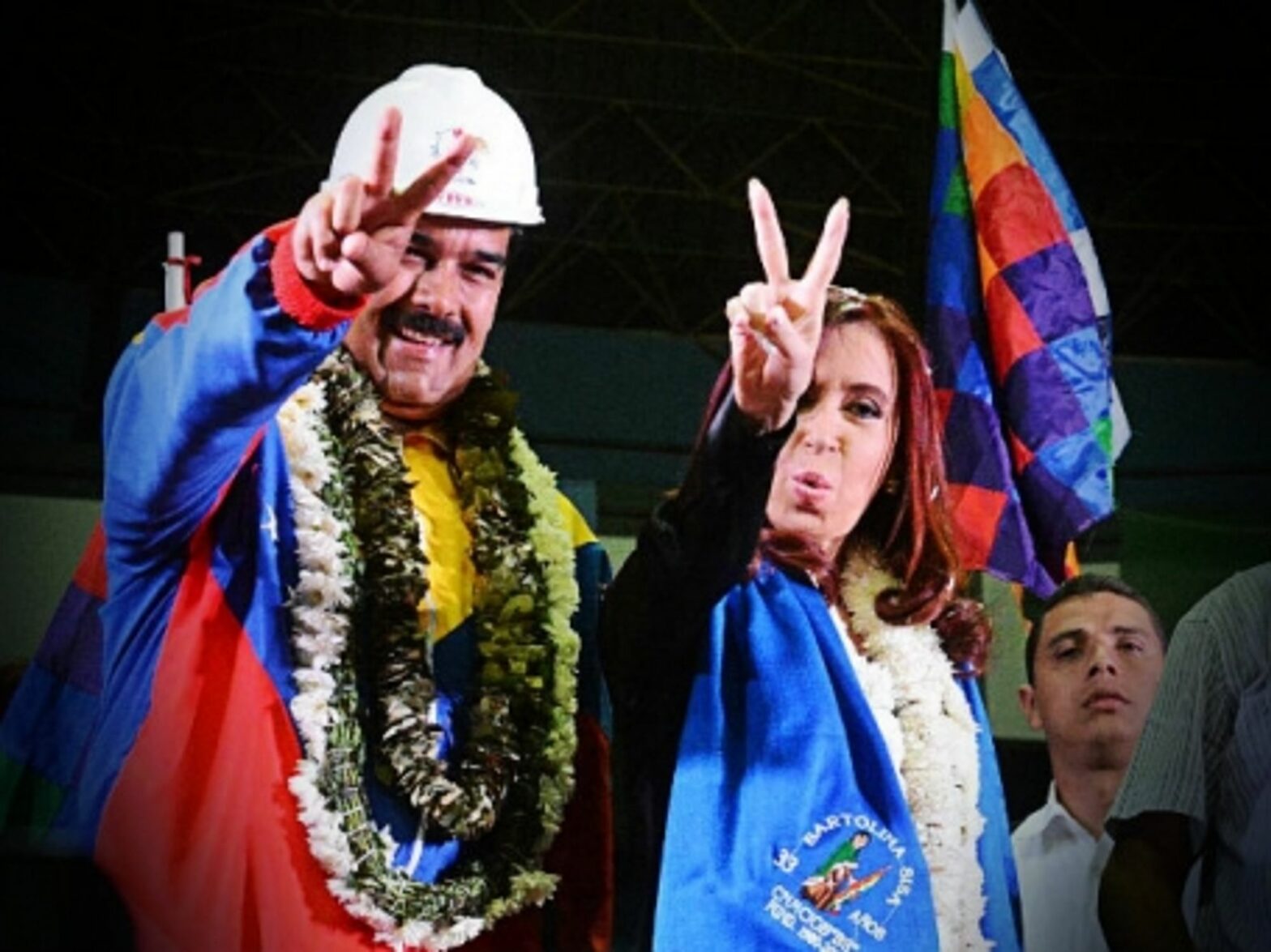 Maduro and Kirchner at a 2013 summit of South American leaders.