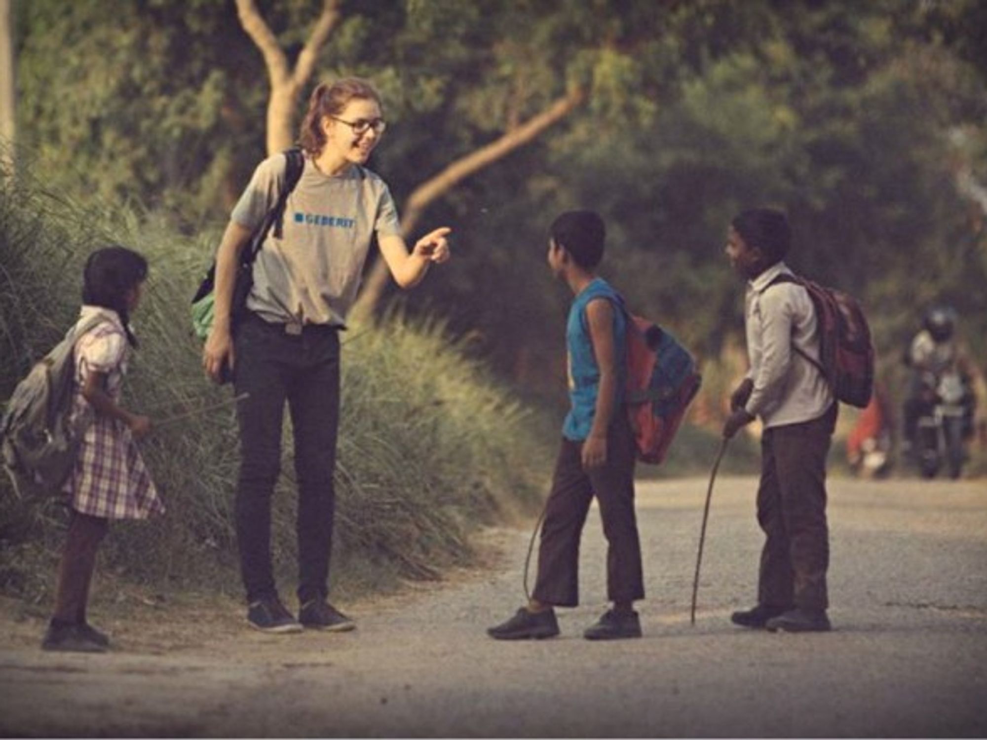Magdalena Grundl in Varanasi, India