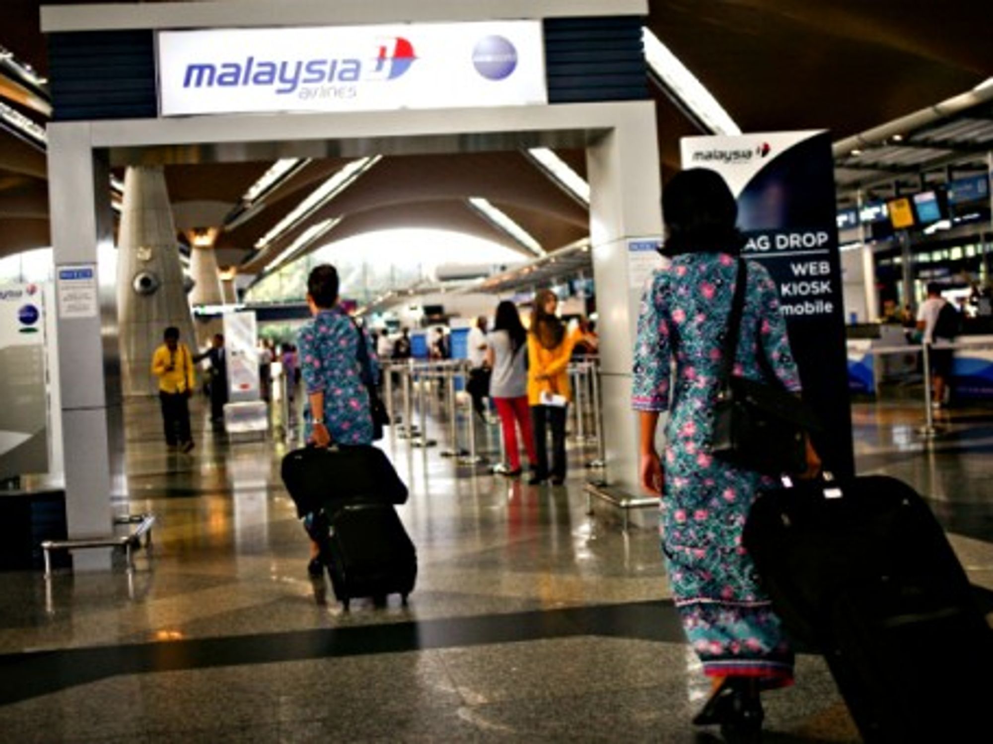Malaysia Airlines cabin crew at Kuala Lumper Airport