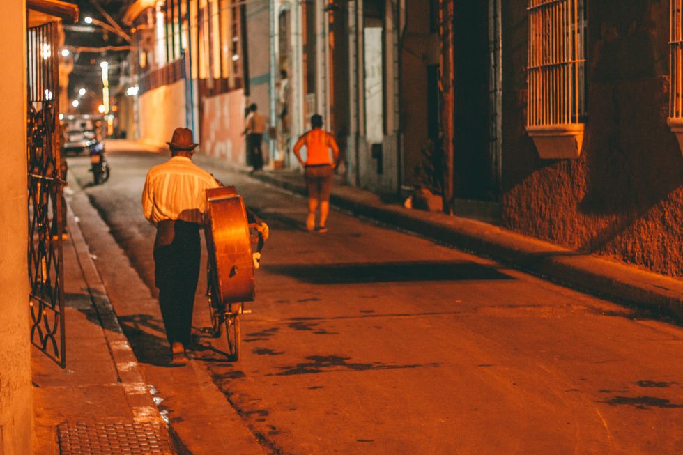 Man in the street.