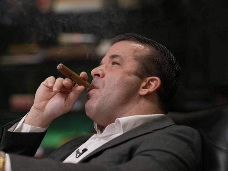 Man smoking a cigar