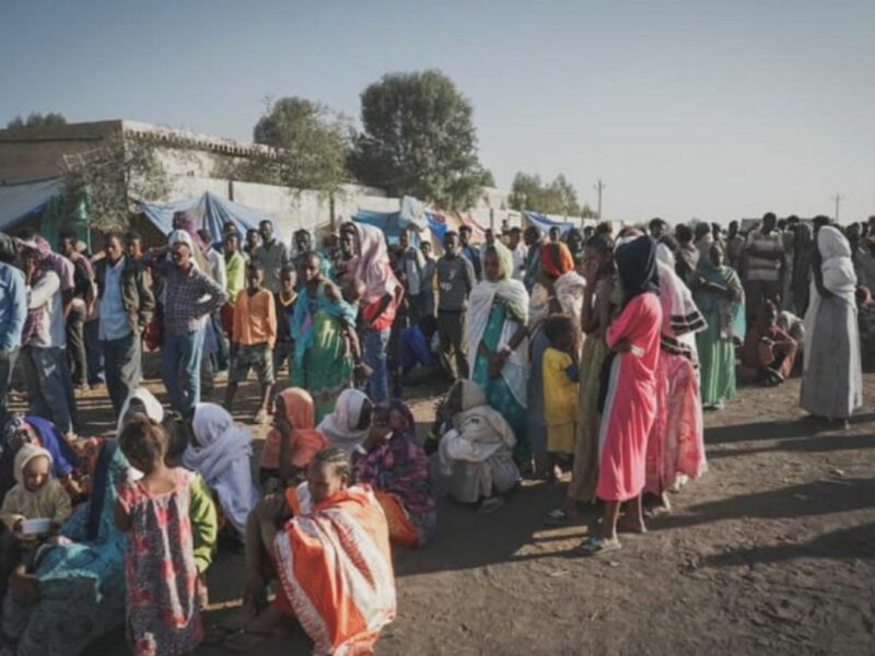 Many of those that fled the fighting have made their way across the border into Sudan