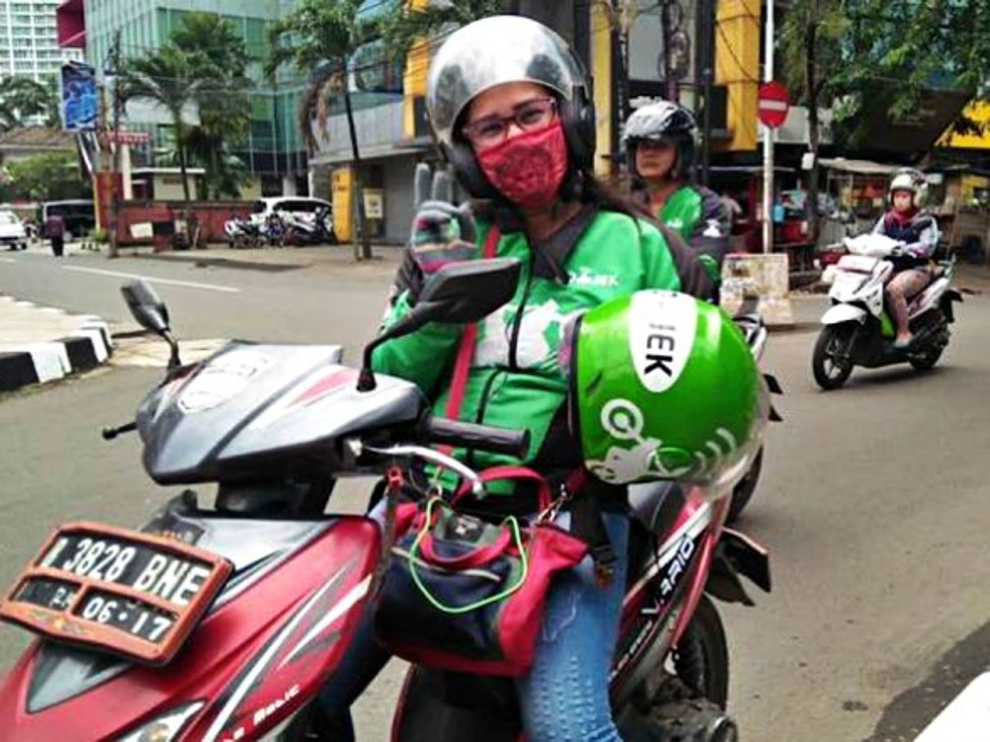 Many women drive ojeks in Jakarta