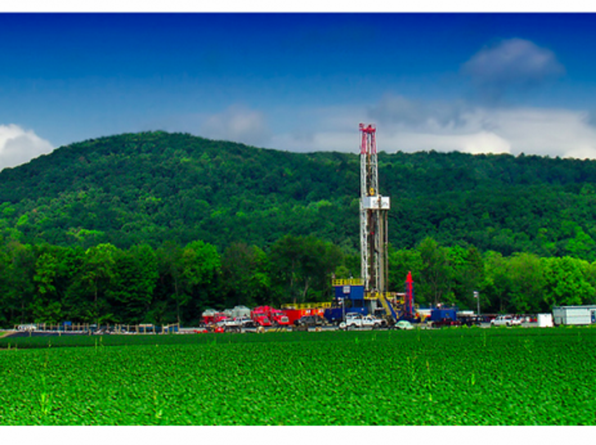 Marcellus shale gas-drilling site in Lycoming County, Pennsylvania