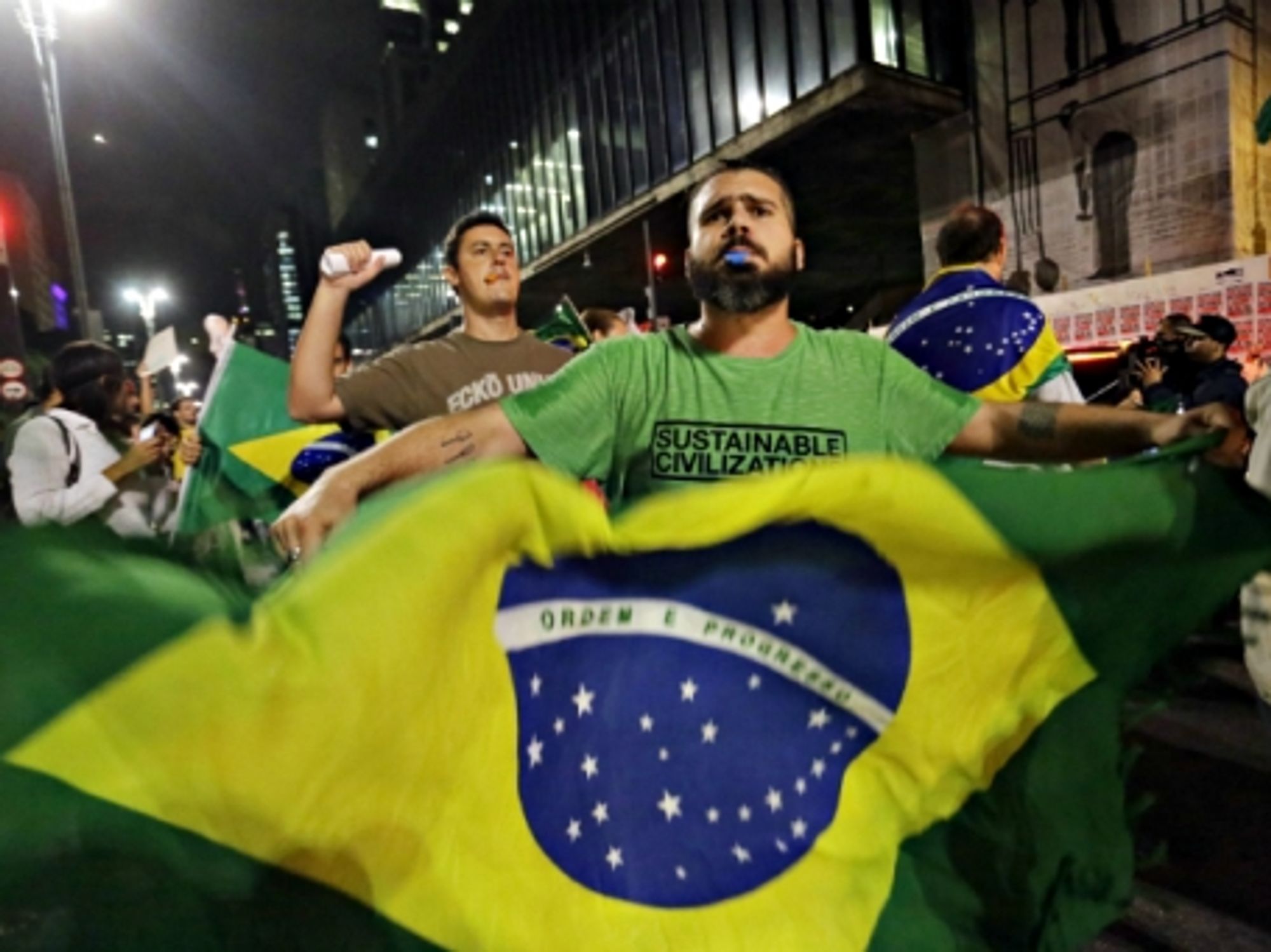 March 16 protests in Sao Paulo