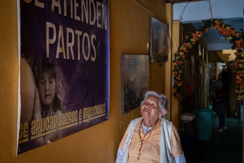 María José, 86, is one of the oldest midwives in San Cristóbal de las Casas, Chiapas.