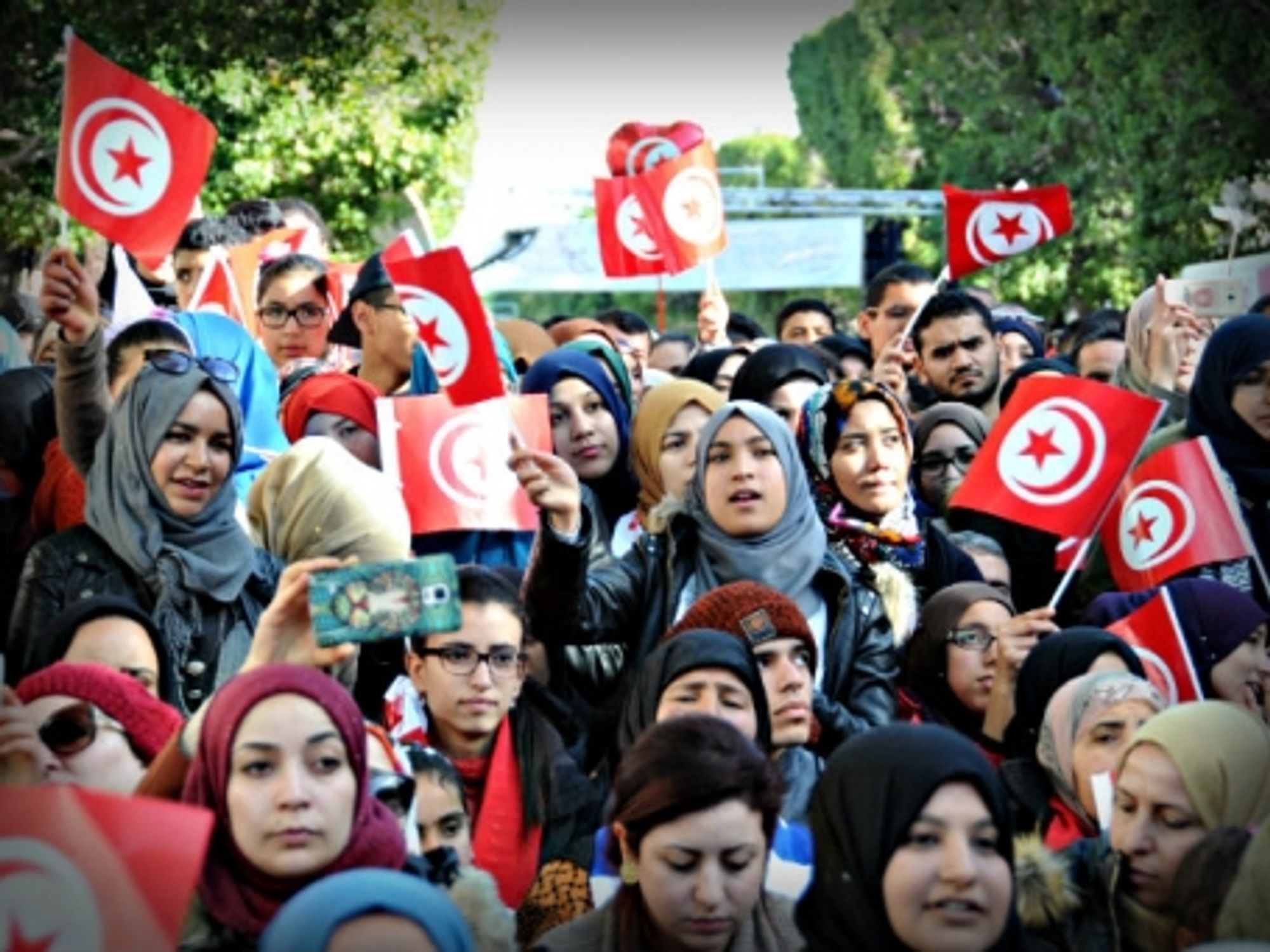 Marking the fifth anniversary of the revolution in Tunis