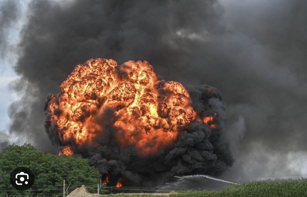 Massive explosion.