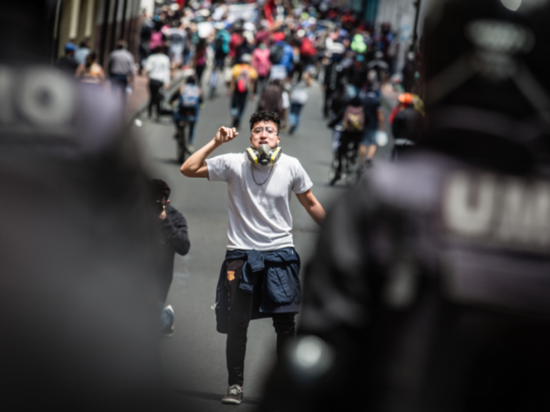May 25 anti-government protest in Quito, Ecuador