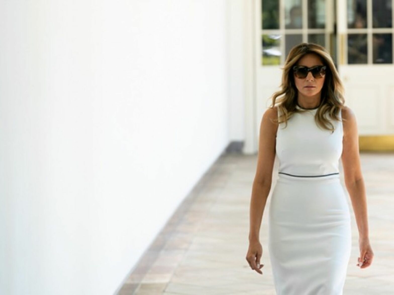 Melania Trump in the White House on June 20