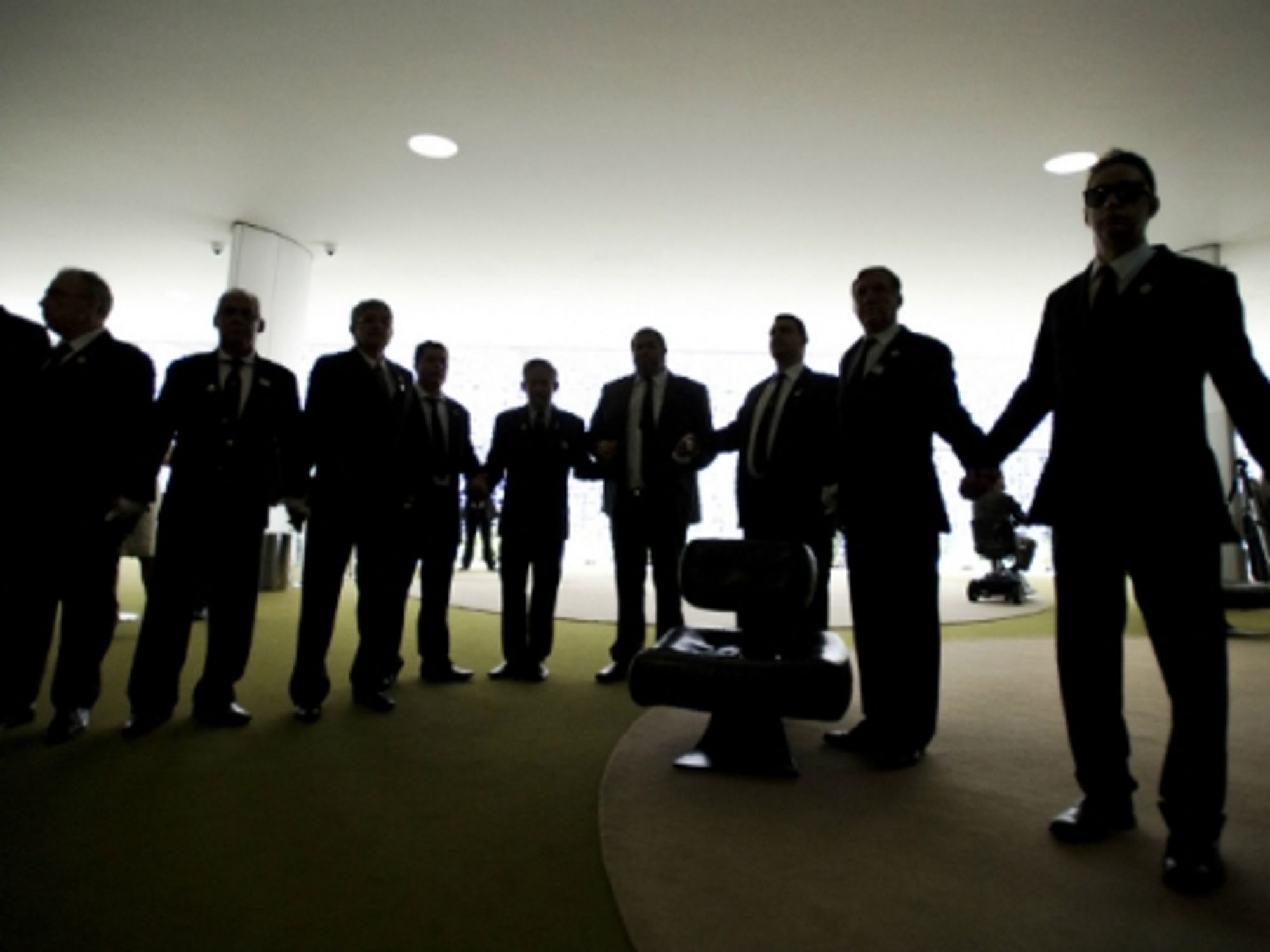 Members of a Freemason lodge in Brasilia